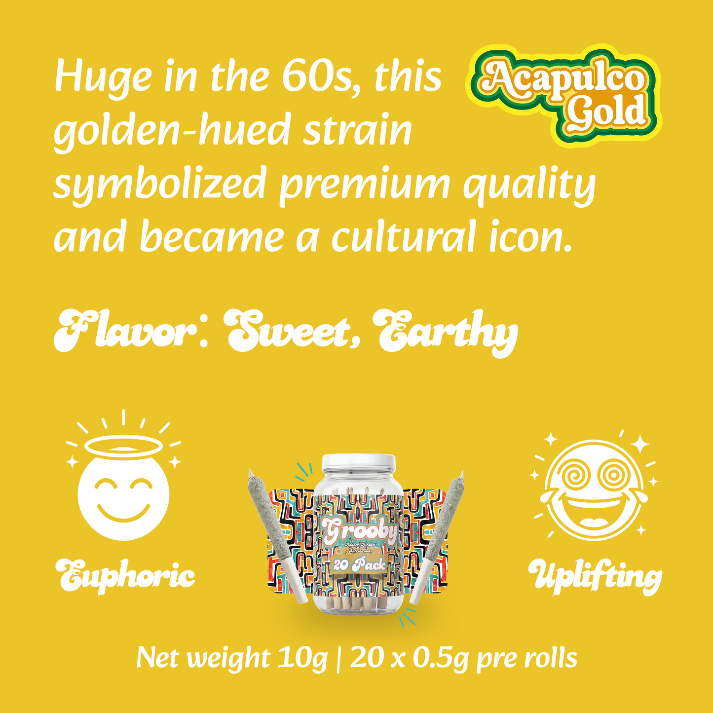 20 Pack Of Acapulco Gold Pre Rolls