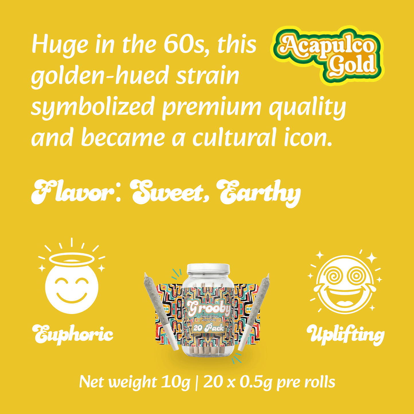 acapulco gold pre rolls infographic