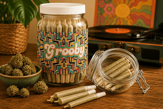pre-rolls in a jar and in air tight container