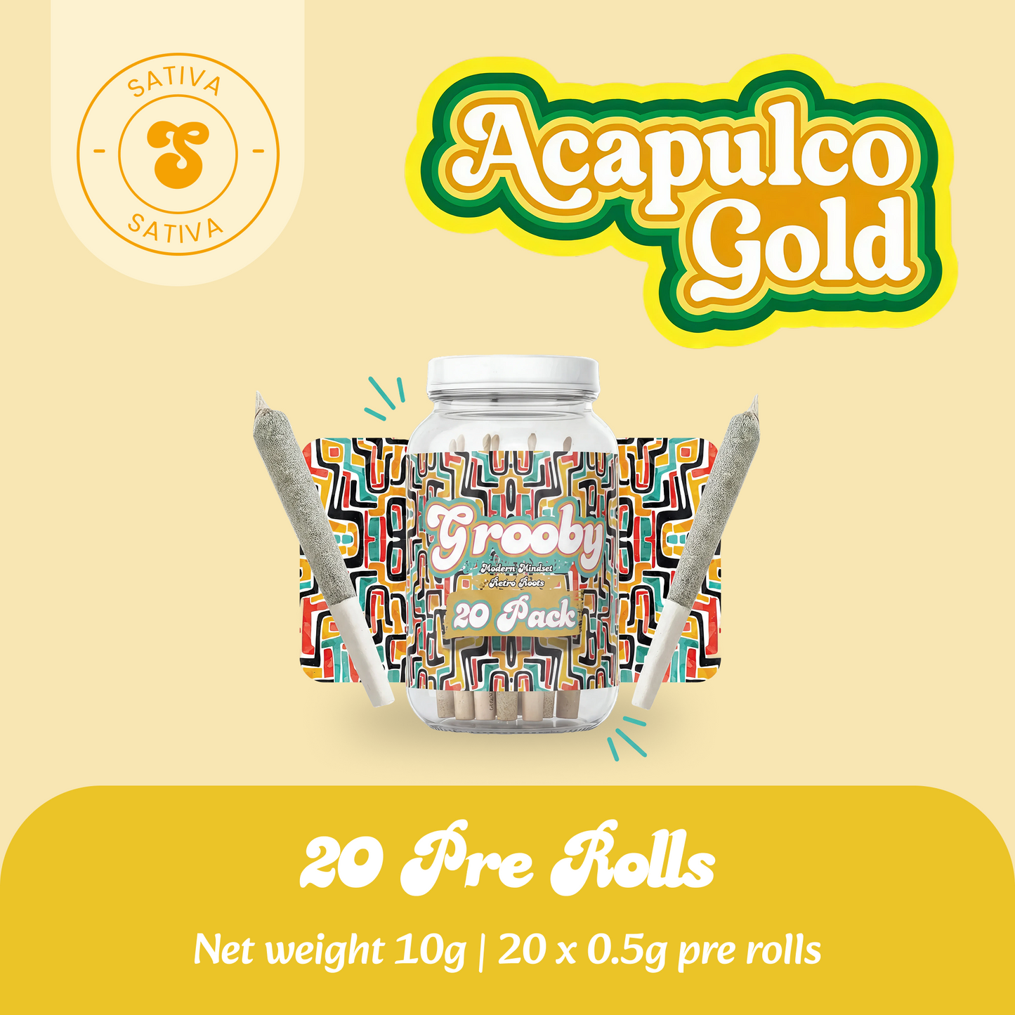 20 Pack Of Acapulco Gold Pre Rolls