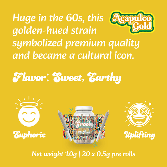 acapulco gold pre rolls infographic