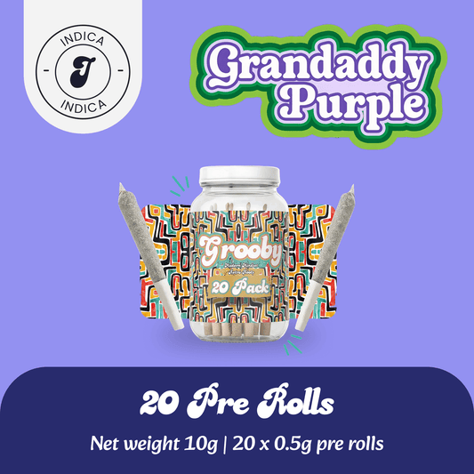 grandaddy purple pre rolls jar