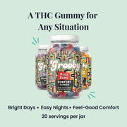 three Grooby gummies jars