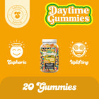 daytime gummies jar on yellow background