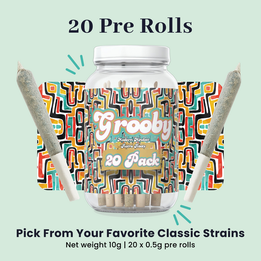 20 Pack Of Grooby Pre Rolls