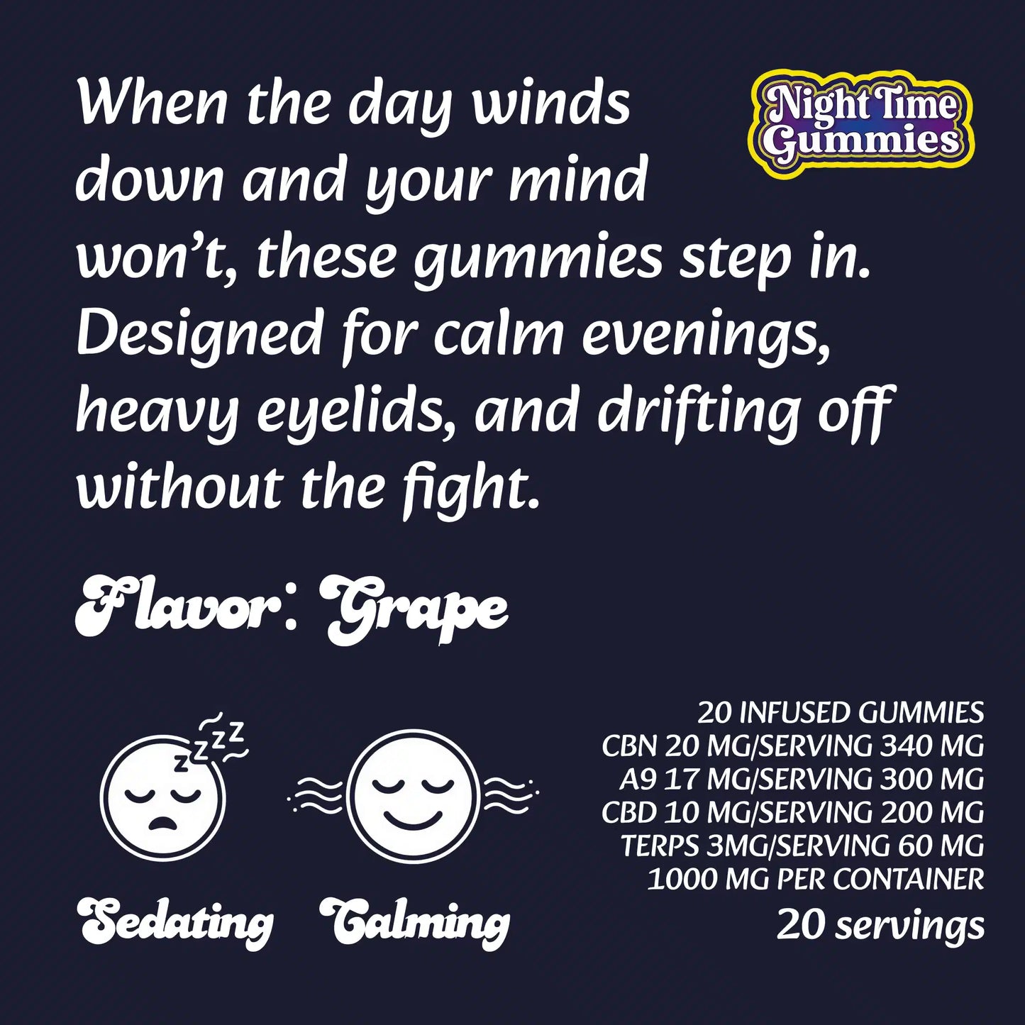 THC Night Time Gummies