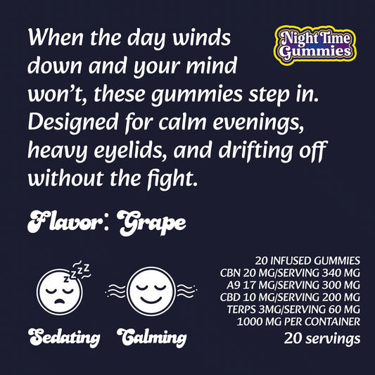 THC Night Time Gummies
