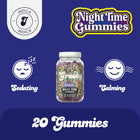 night time gummies jar
