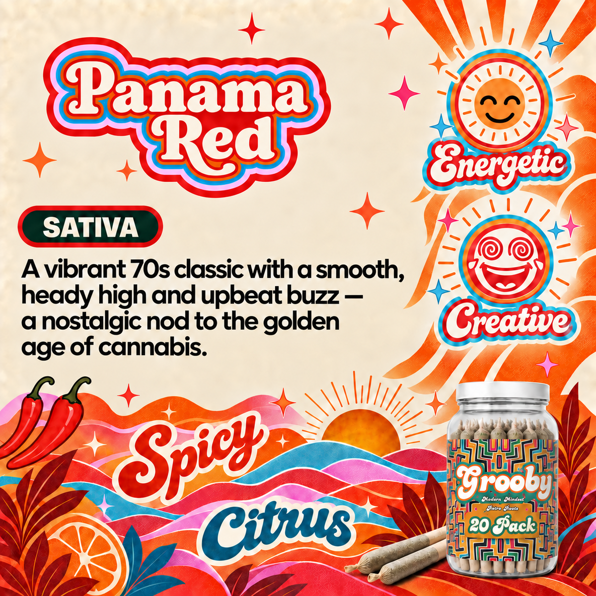 20 Pack Of Panama Red Pre Rolls